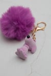 Mor Peluş Snopy Anahtarlık