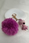 Mor Peluş Snopy Anahtarlık