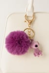 Mor Peluş Snopy Anahtarlık