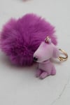 Mor Peluş Snopy Anahtarlık