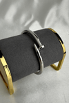 Parlak Metal Çivi Bileklik (İç Çapı:6cm)