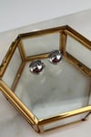 Prinç Minimal Top Küpe(Ölçü 1cm)