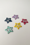 Renkli 5 Li Yıldız Çıtçıt Star Toka (Ölçü:3cm)