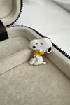Sarı Kuş Figürlü Sevimli Snoopy Köpek Broş (4cm)