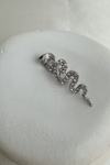 Taş Detaylı Tasarım Kobra Yılan Broş (5cm)