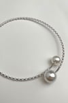 Taş İnci Sıralı Yaylı Choker Kolye