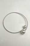 Taş İnci Sıralı Yaylı Choker Kolye