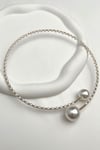 Taş İnci Sıralı Yaylı Choker Kolye