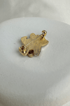 Taşlı Balık Detay Beyaz Mineli Kedi Broş (3cm)