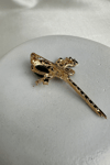 Taşlı Dal Figürlü Renkli Kuş Broş (6cm)