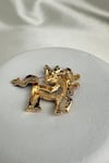 Taşlı Renkli Mine Yeleli Unicorn Broş (5cm)