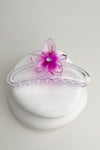 Tek Taşlı Yonca Çiçek Mandal Toka (11cm)