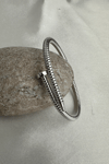 Tırtık Çizgi Detay Çivi Bileklik (İç Çapı:6cm)