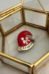 Yılbaşı Özel Mineli Christmas Şapka Broş (4cm)