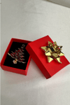 Yılbaşı Özel Serpme Taş Detay Çam Ağacı Broş (6cm)
