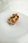 Yılbaşı Özel Taş İşlemeli Kırmızı Noel Şapka Broş(3cm)