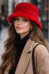 Yumuşak Doku Peluş Bucket Şapka