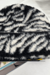 Zebra Desenli Katlamalı Yumuşak Doku Bere (Polyamide)
