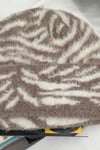 Zebra Desenli Katlamalı Yumuşak Doku Bere (Polyamide)