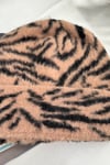 Zebra Desenli Katlamalı Yumuşak Doku Bere (Polyamide)