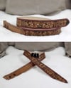 Scarlet Red Premium Western Floral Belt
