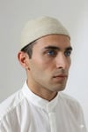 Katlamalı Sade Desen Kışlık Orlon Takke Şapka - Krem