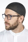 Lüks Çelik Örme Namaz Takkesi Siyah