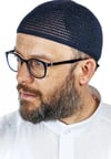 Lüks Çelik Örme Namaz Takkesi Siyah