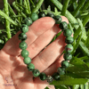 Anyolit (Rubyzoisite) Taşlı Bileklik (8mm) - Gümüş Aparatlı
