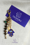Kaplangözü Taşlı Fatma Ana Eli (Hamsa) Nazarlık Detaylı Charm