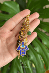 Kaplangözü Taşlı Fatma Ana Eli (Hamsa) Nazarlık Detaylı Charm