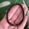 Shungite (Şungit) Doğal Taş Bileklik (6mm)