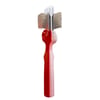 ActiVet Undercoater Grabber Red&Silver 2in1 45mm - Yoğun/Kalın/Kıvırcık Kürklü Köpekler İçin Keçe Açma Fırçası