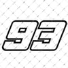 ALT19- Ozel Kesim Marquez 93 Etiket