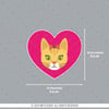 ANCT22- Kalp Kedi Etiketi