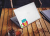 ANCT26- Mavi Pembe Gulen Kedi Etiketi