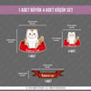 ANCT34 Scottish Fold Kedi Etiketi Seti - Kedinizin Ismine Ozel