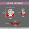 ANCT38 Norwegian Forest Kedi Etiketi Seti - Kedinizin Ismine Ozel