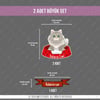 ANCT38 Norwegian Forest Kedi Etiketi Seti - Kedinizin Ismine Ozel