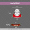 ANCT40 White British Kedi Etiketi Seti - Kedinizin Ismine Ozel