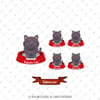 ANCT41 British Kedi Etiketi Seti - Kedinizin Ismine Ozel