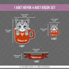 ANCT53 American Shorthair Kedi Etiketi Seti - Kedinizin Ismine Ozel