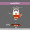 ANCT55 Ragdoll Kedi Etiketi Seti - Kedinizin Ismine Ozel
