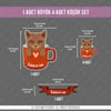 ANCT56 Somali Kedi Etiketi Seti - Kedinizin Ismine Ozel