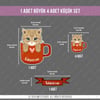 ANCT57 British Shorthair Kedi Etiketi Seti - Kedinizin Ismine Ozel