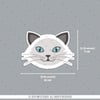 ANCT9- Gri Beyaz Kedi Etiketi