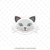 ANCT9- Gri Beyaz Kedi Etiketi