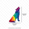 ANDG19- Polygonal Tasarim Kurt Kopegi Etiketi