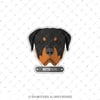 ANDG22- Rottweiler Kopek Etiketi