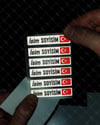 BCY1 Reflektif Bisiklet Isim Etiket Seti V1